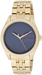 Tommy Hilfiger Niebieski/Stal w odcieniu złota Ø38 mm 1782081