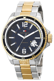Tommy Hilfiger Niebieski/Stal w odcieniu złota Ø44.8 mm 1790664