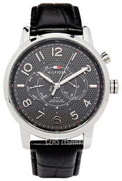 Tommy Hilfiger Calan Czarny/Skóra Ø44 mm 1791083