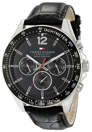 Tommy Hilfiger Luke Czarny/Skóra Ø46 mm 1791117