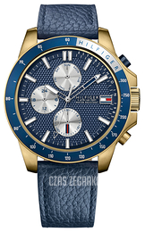 Tommy Hilfiger Jace Niebieski/Skóra Ø46 mm 1791162