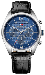 Tommy Hilfiger Corbin Niebieski/Skóra Ø44 mm 1791182