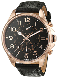 Tommy Hilfiger Dean Czarny/Skóra Ø46 mm 1791273