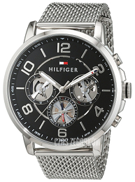 Tommy Hilfiger Keagan Czarny/Stal Ø44 mm 1791292