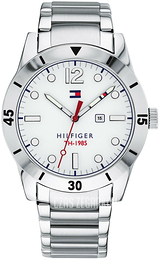 Tommy Hilfiger Biały/Stal Ø42 mm 1791441