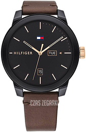 Tommy Hilfiger Denim Czarny/Skóra Ø44 mm 1791748