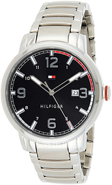 Tommy Hilfiger Czarny/Stal Ø44 mm 1791755