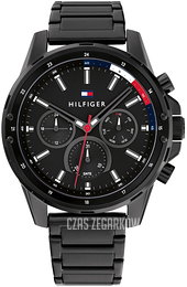 Tommy Hilfiger Mason Czarny/Stal Ø44 mm 1791935
