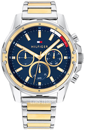 Tommy Hilfiger Mason Niebieski/Stal w odcieniu złota Ø44 mm 1791937
