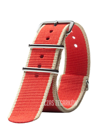 Triwa Armband Red Stripe Nato 20mm Tkanina STNY130