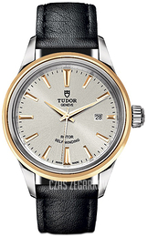 Tudor Style Srebrny/Skóra Ø28 mm 12103-0008