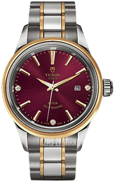 Tudor Style Czerwony/Stal w odcieniu złota Ø28 mm M12103-0015