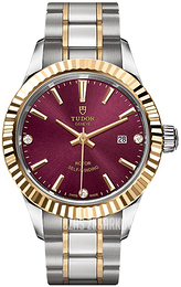 Tudor Style Czerwony/Stal w odcieniu złota Ø28 mm M12113-0015