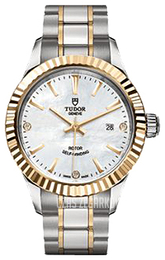 Tudor Style Biały/18 karatowe żółte złoto Ø28 mm M12113-0017