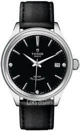 Tudor Style Czarny/Skóra Ø38 mm 12500-0008