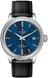 Tudor Style Niebieski/Skóra Ø38 mm 12500-0010