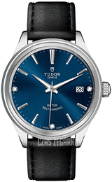 Tudor Style Niebieski/Skóra Ø38 mm 12500-0014