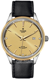 Tudor Style Żółte złoto/Skóra Ø41 mm 12703-0010