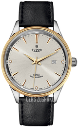 Tudor Style Srebrny/Skóra Ø41 mm 12703-0011