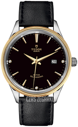 Tudor Style Czarny/Skóra Ø41 mm 12703-0012