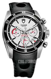 Tudor Grantour Chrono Biały/Skóra Ø42 mm 20530N-WIDBLS