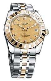 Tudor Classic Date Szampański/Stal w odcieniu złota Ø38 mm 21013-62583-CHPIDSTL