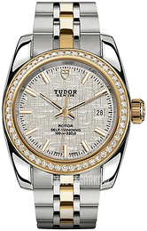 Tudor Classic Date Srebrny/Stal w odcieniu złota Ø28 mm 22023-0003