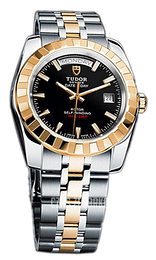 Tudor Classic Date-Day Czarny/Stal w odcieniu złota Ø41 mm 23013-62113-BIDSTL