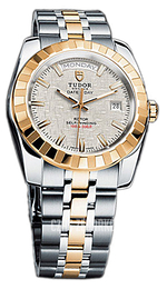 Tudor Classic Date-Day Srebrny/Stal w odcieniu złota Ø41 mm 23013-62113-SLIDSTL