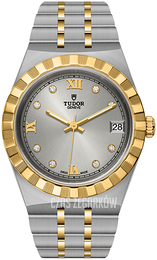 Tudor Royal Srebrny/18 karatowe żółte złoto Ø34 mm M28403-0002