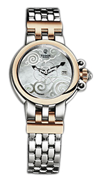 Tudor Clair De Rose Biały/18 karatowe żółte złoto Ø26 mm 35101-65710-WHDSTL