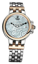 Tudor Clair De Rose Biały/18 karatowe żółte złoto Ø34 mm 35701-65770-WHDSTL