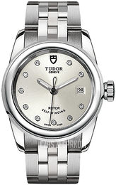 Tudor Glamour Date Srebrny/Stal Ø26 mm M51000-0002
