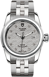 Tudor Glamour Date Srebrny/Stal Ø26 mm M51000-0004