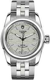 Tudor Glamour Date Srebrny/Stal Ø26 mm M51000-0005