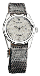 Tudor Glamour Date Srebrny/Skóra Ø31 mm 53000-SDIDGLZSP