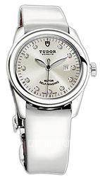 Tudor Glamour Date Srebrny/Skóra Ø31 mm 53000-SDIDWPLS