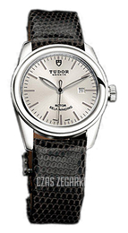 Tudor Glamour Date Srebrny/Skóra Ø31 mm 53000-SIDBLZS