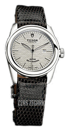 Tudor Glamour Date Srebrny/Skóra Ø31 mm 53000-SIDBLZSP