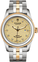 Tudor Glamour Date Żółte złoto/Stal w odcieniu złota Ø31 mm M53003-0004