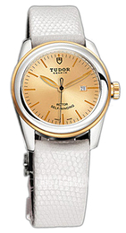 Tudor Glamour Date Szampański/Skóra Ø31 mm 53003-CHIDWLZS