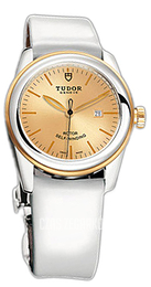 Tudor Glamour Date Szampański/Skóra Ø31 mm 53003-CHIDWPLS