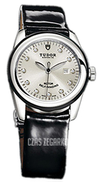 Tudor Glamour Date Srebrny/Skóra Ø31 mm 53010N-SDIDBPLS
