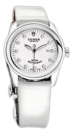 Tudor Glamour Date Biały/Skóra Ø31 mm 53010W-WDIDWPLS