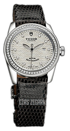 Tudor Glamour Date Srebrny/Skóra Ø31 mm 53020-SDIDBLZSP