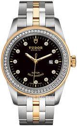 Tudor Glamour Date Czarny/Stal w odcieniu złota Ø31 mm M53023-0017