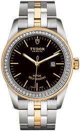 Tudor Glamour Date Czarny/Stal w odcieniu złota Ø31 mm M53023-0064