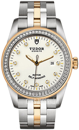 Tudor Glamour Date Biały/18 karatowe żółte złoto Ø31 mm M53023-0066