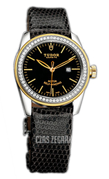 Tudor Glamour Date Czarny/Skóra Ø31 mm 53023-BIDBLZS