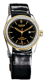 Tudor Glamour Date Czarny/Skóra Ø31 mm 53023-BIDBPLS